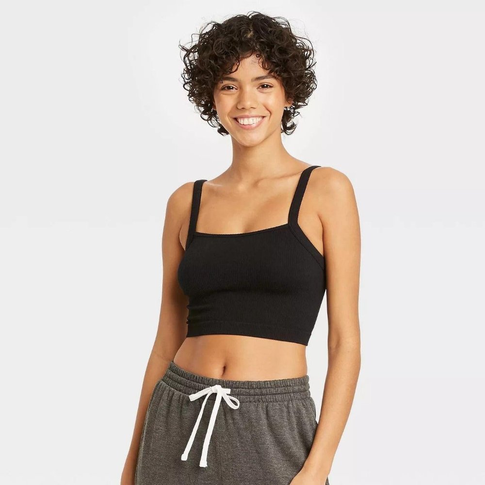Women's Black Crop Top